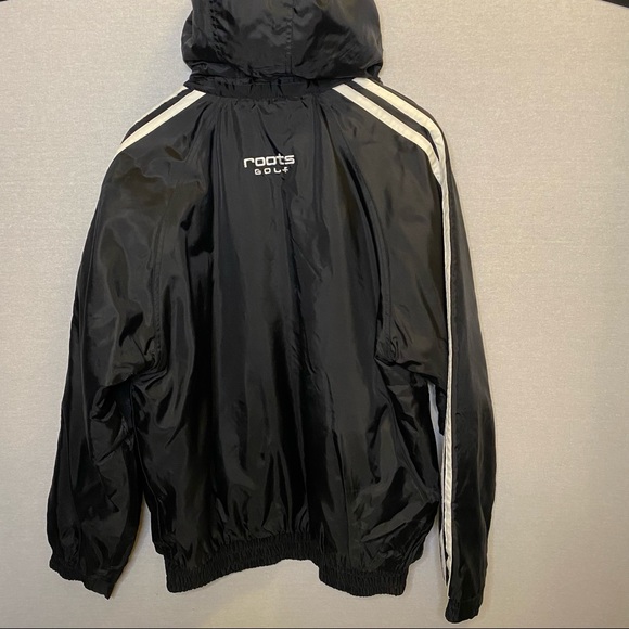 Roots Golf Jacket Black Lined Professional Staff Logo Embroidered Men’s Large - Picture 6 of 13
